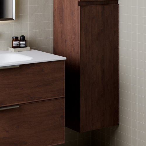 Walnut Lineare Axel Tower Cabinet