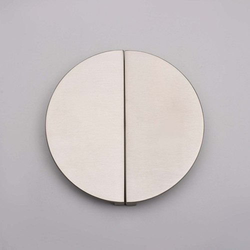 Nickel Albany Luna Half Moon Solid Brass Pull Handles