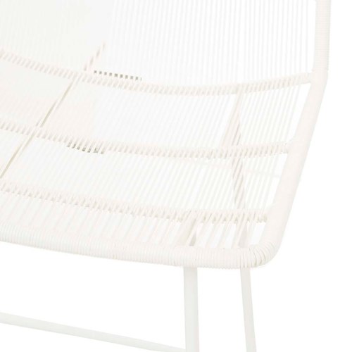 Natural/White Granada Sleigh Barstool