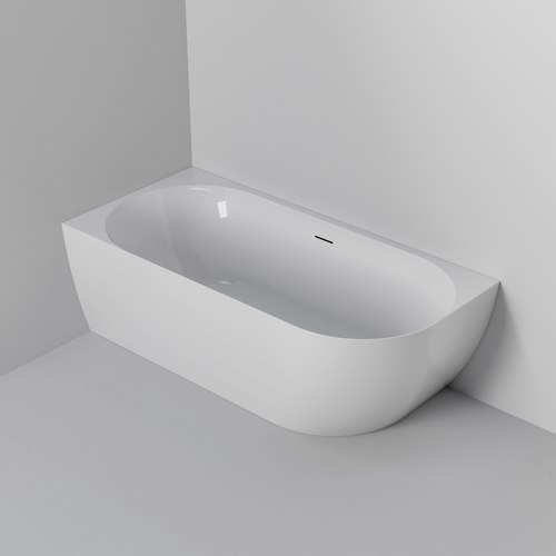 White Endura Acrylic Arc 1700 Corner Bath Range