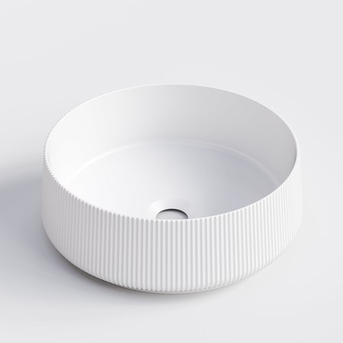 Matte White Code Pure Pillar Vessel Basin