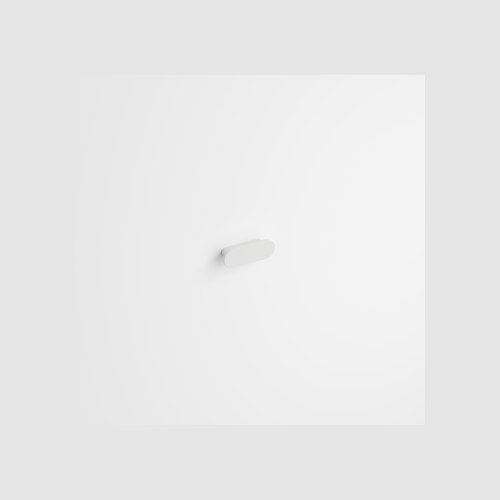 Matte White Flow Handle | 70mm
