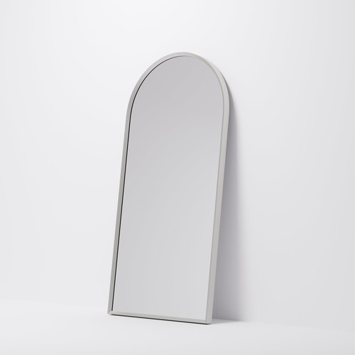 Brushed Nickel Aspect 500 Arch Framed Mirror