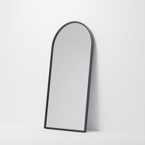 Gunmetal Aspect 500 Arch Framed Mirror