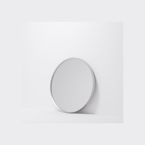 Brushed Nickel Aspect 700 Round Framed Mirror