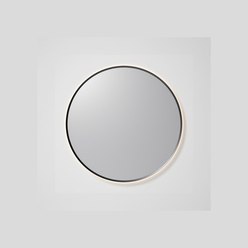 Gunmetal Aura 850 Round LED Mirror