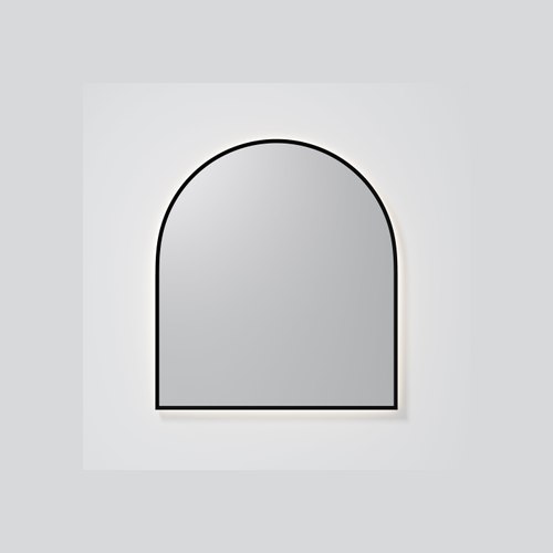 Black Aura Arch 850x950 LED Mirror