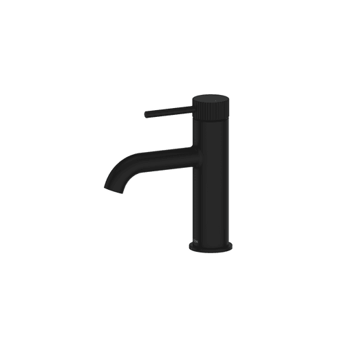 Matte Black Nature Lineare Basin Mixer | Textured Handle