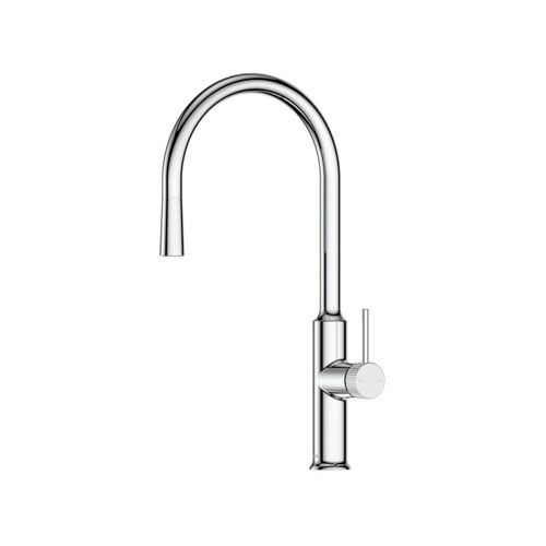 Chrome Nature Lineare Pull Down Sink Mixer | Textured Handle