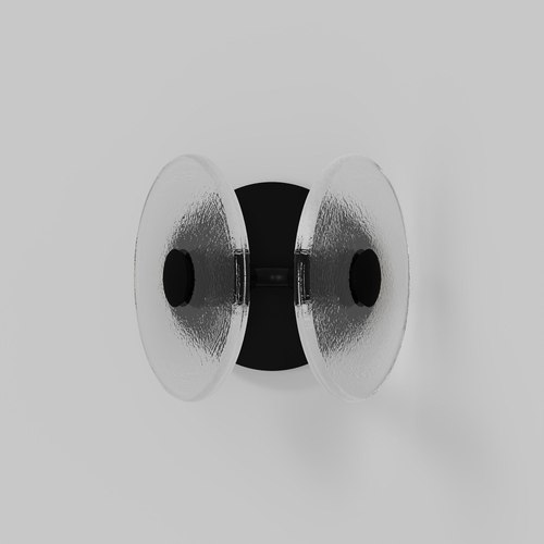 Matte Black Coral Twin Wall Light