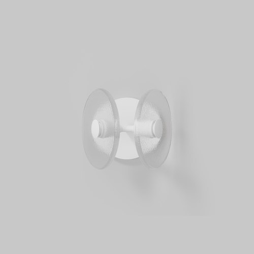 Matte White Coral Twin Wall Light