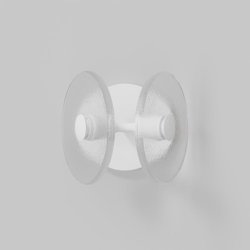 Matte White Coral Twin Wall Light