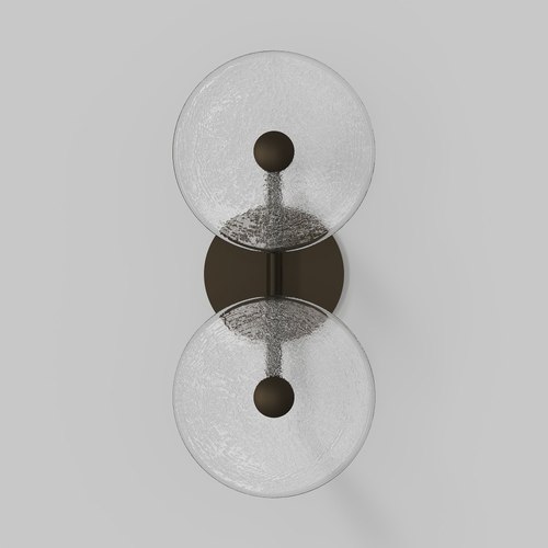 Medium Bronze Coral Duo Rod Wall Light - (Centered)