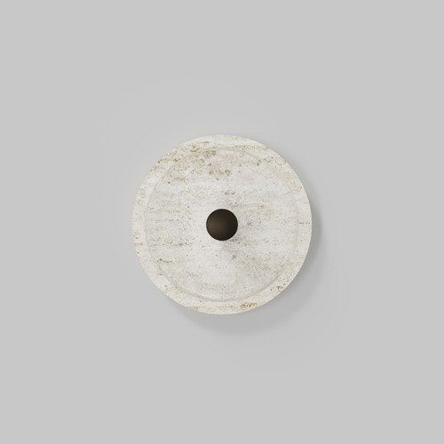 Medium Bronze Coral Travertine Wall Light