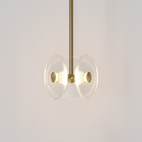 Brass Coral Trio Drop Pendant Light