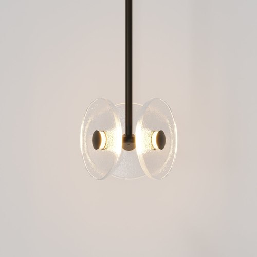 Medium Bronze Coral Trio Drop Pendant Light