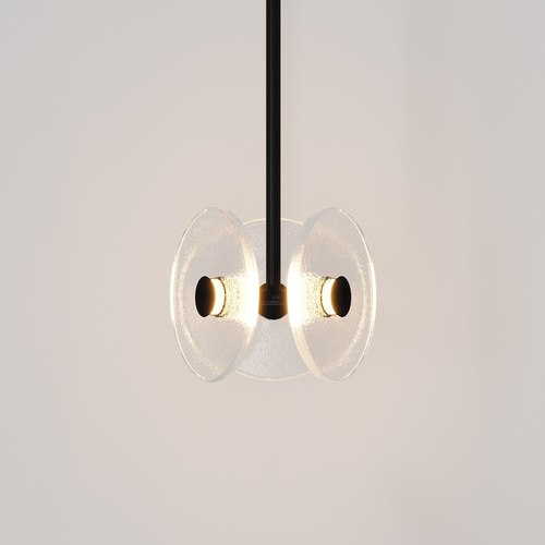 Matte Black Coral Trio Drop Pendant Light