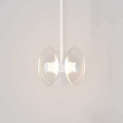 Matte White Coral Trio Drop Pendant Light