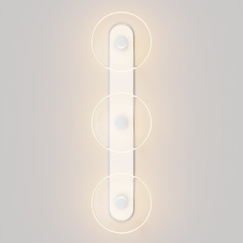 Matte White Coral Trio Wall Light