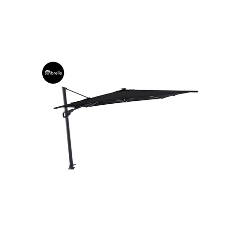 Black Agave 3m Square Cantilever Umbrella with Sunbrella Fabric