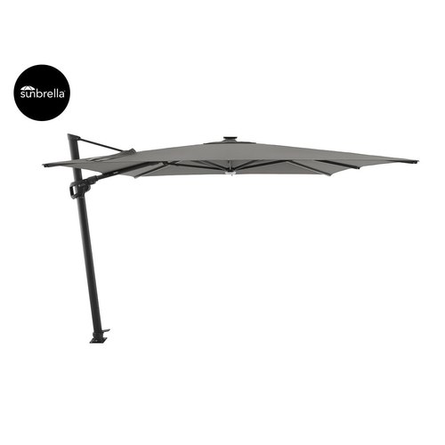 Taupe  Agave 3m Square Cantilever Umbrella with Sunbrella Fabric