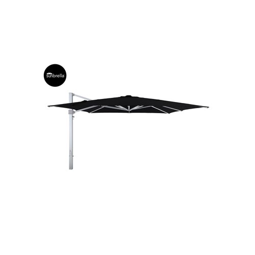 Black Agave 4m Square Cantilever Umbrella with Sunbrella Fabric