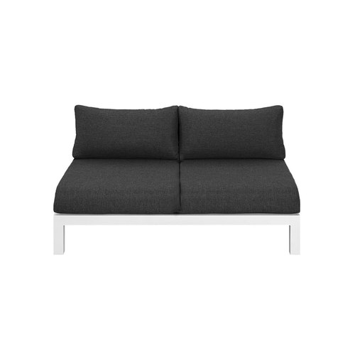 White Newport Aluminium Outdoor Loveseat
