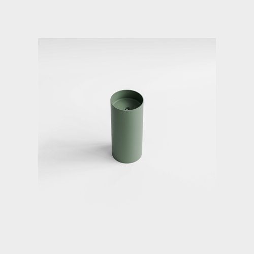 Sage Green Code Halo Villastone Freestanding Round Basin