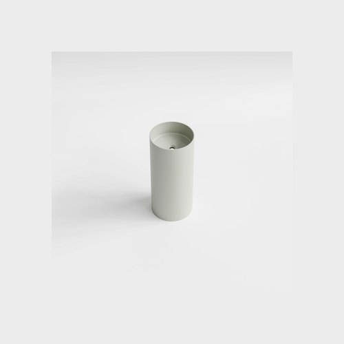 Light Grey Code Halo Villastone Freestanding Round Basin