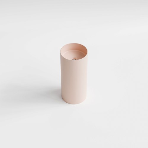 Posy Pink Code Halo Villastone Freestanding Round Basin