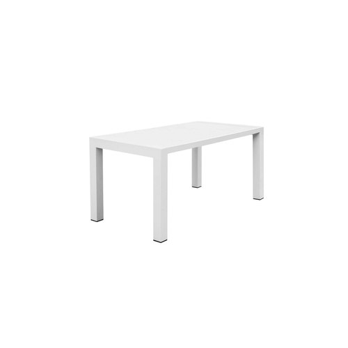 Matte White Cirrus Aluminium Dining Table 160 X 80cm