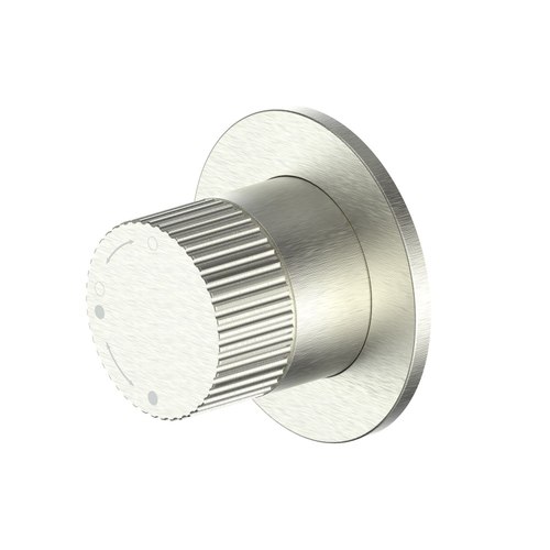 Brushed Nickel Nature Lineare Shower Diverter | Textured Handle