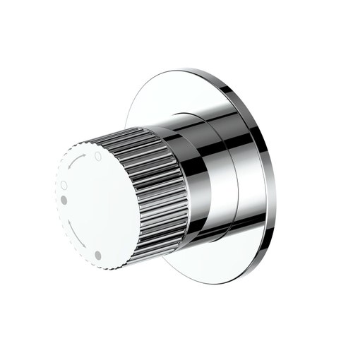 Chrome Code Nature Piper Shower Diverter | Textured Handle