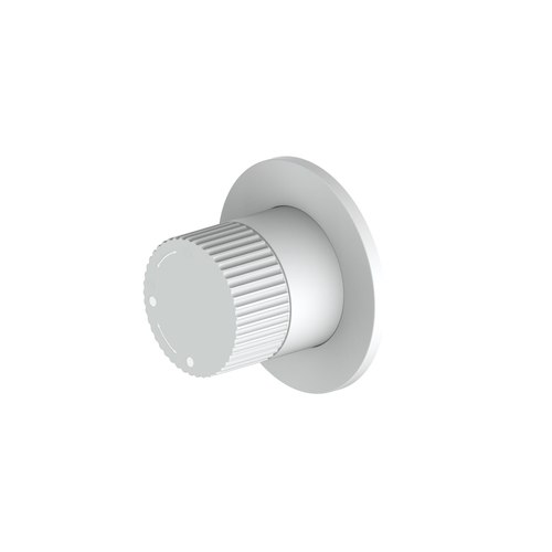 Matte White Code Nature Piper Shower Diverter | Textured Handle