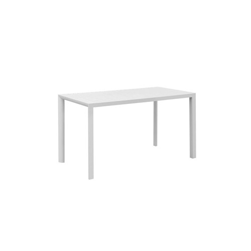 Matte White Contrail Outdoor Counter Height Table