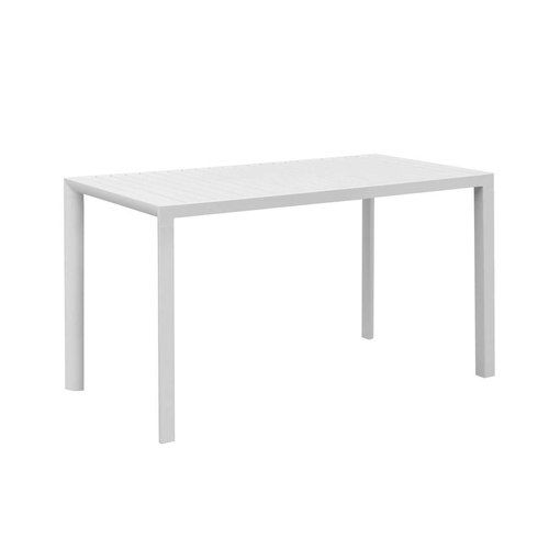 Matte White Contrail Outdoor Counter Height Table