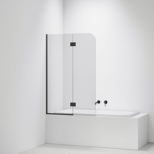 Gunmetal Code Pillar Bath Screen Range | 550 + 450W