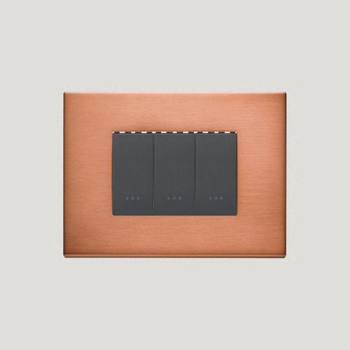 Brushed Copper Vimar Eikon Exe Light Switches | Painted Metal