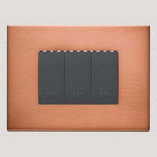 Brushed Copper Vimar Eikon Exe Light Switches | Painted Metal