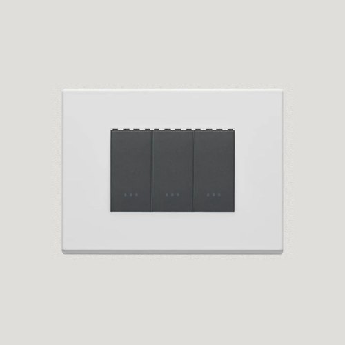 Matt White Vimar Eikon Exe Light Switches | Painted Metal
