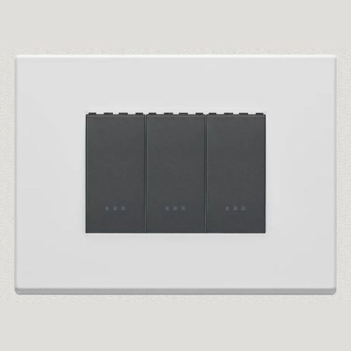 Matt White Vimar Eikon Exe Light Switches | Painted Metal