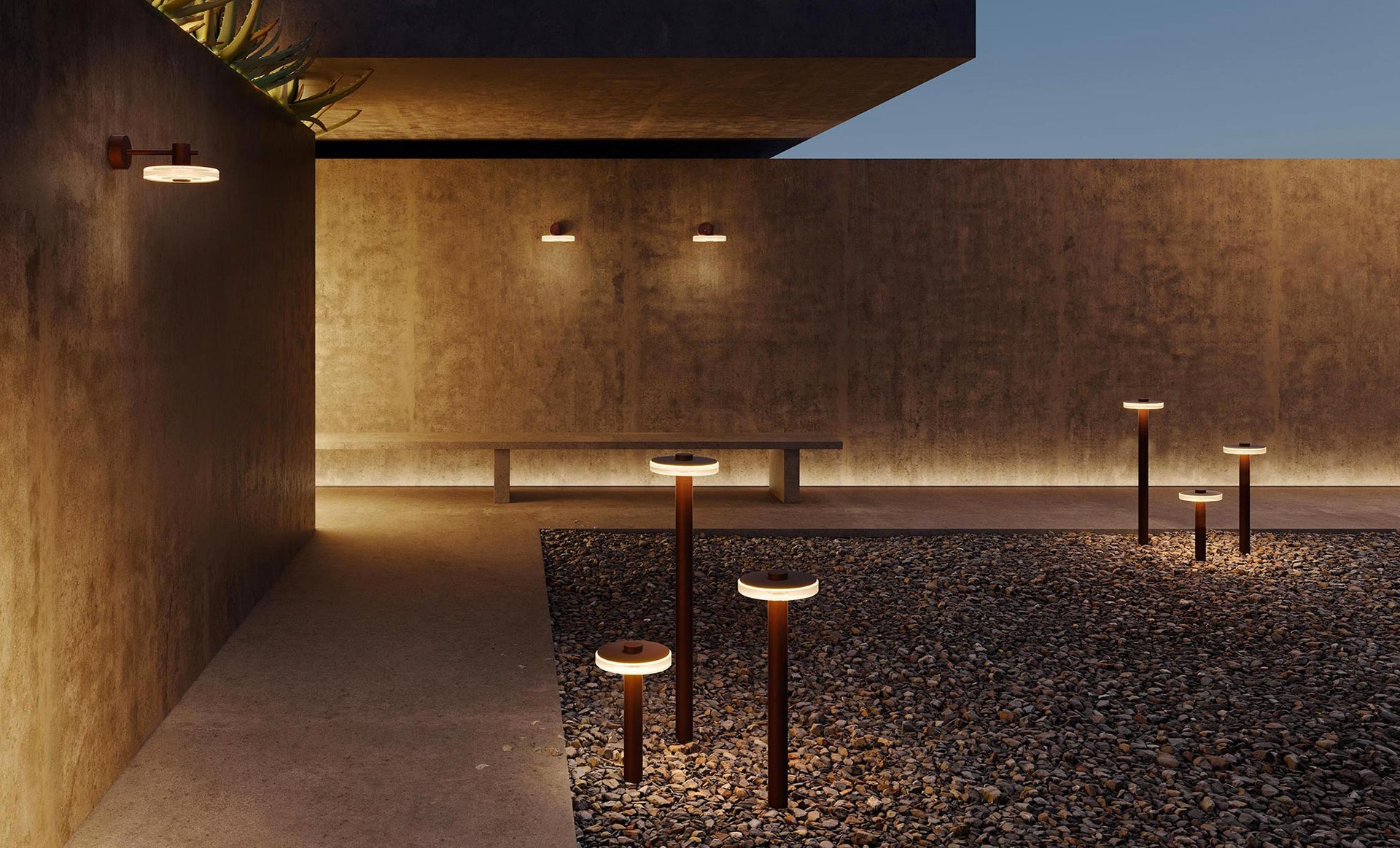 Venexia Bollard, Pendant and Wall Sconce
