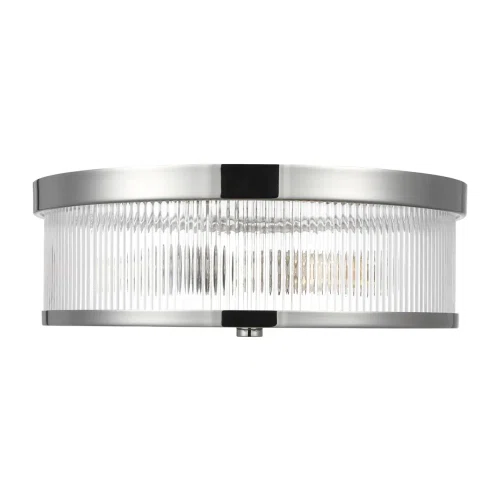 Polished Nickel Visual Comfort Studio Geneva Flush Mount