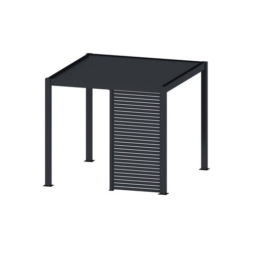 Charcoal Waihi&Hahei Pergola Slatted Privacy Wall