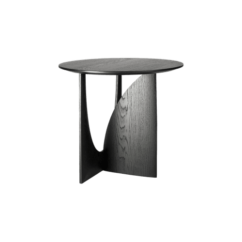 Black Oak Ethnicraft | Oak Geometric Side Table