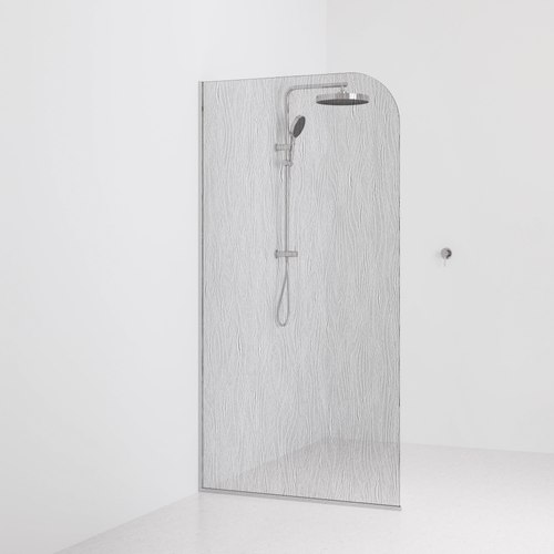 Brushed bronze Code Allure Shower Screen Glass Range| 1050mm