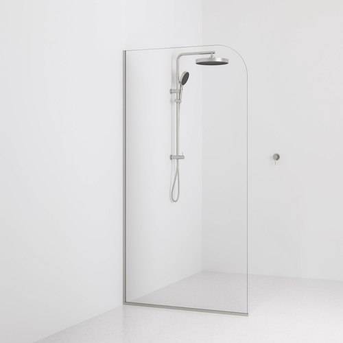 Brushed Nickel Code Super Clear Shower Screen Range | 1050mm
