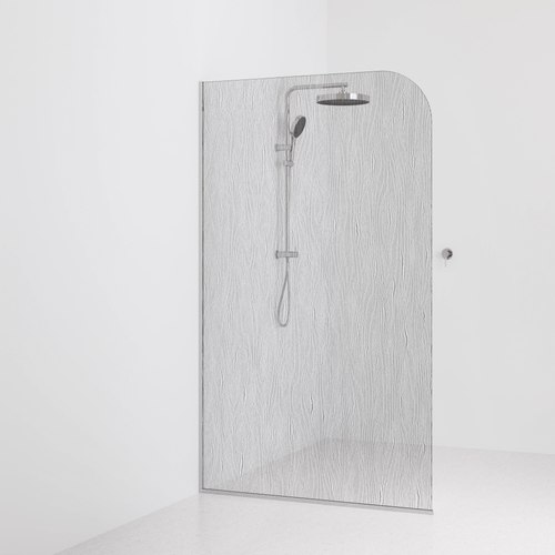 Brushed bronze Code Allure Shower Screen Glass Range | 1200mm