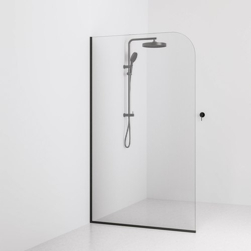 Gunmetal Code Pillar Shower Screen Glass Range | 1200MM