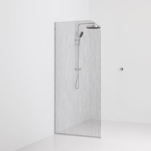 Chrome Code Allure Shower Screen Glass Range | 900mm